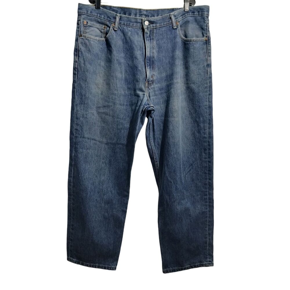 Levi's 550 Jeans Men 42X30 (41X29) Straight Leg Blue Pockets